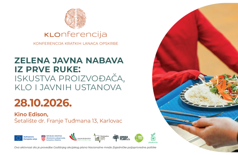 Najava 3. KLOnferencije: Zelena javna nabava iz prve ruke: iskustva proizvođača, KLO i javnih ustanova