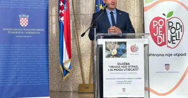 Ministar Dabro na otvorenju izložbe „Hrana nije otpad, i ja mogu utjecati“