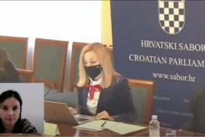 Ministrica Vučković i predsjednik Odbora za poljoprivredu EP-a N. Lins na sjednici Odbora za poljoprivredu Hrvatskog sabora