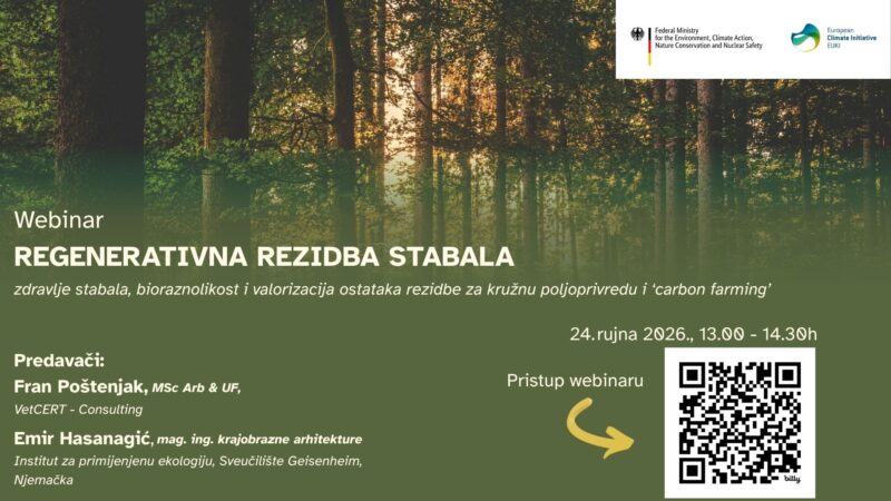 Kako ostatke rezidbe pretvoriti u vrijedan resurs? | webinar 24. rujna 2026. u 13:00 h